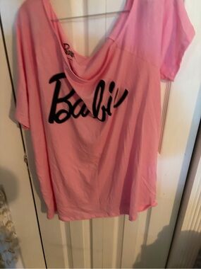 torrid Pink Graphic Drape Neck Short Sleeve Tee